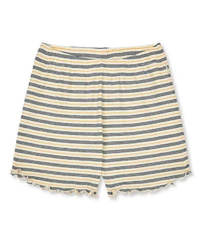 Mads Nørgaard - Stripe Prixa Shorts - Vanilla Ice/Sky Captain